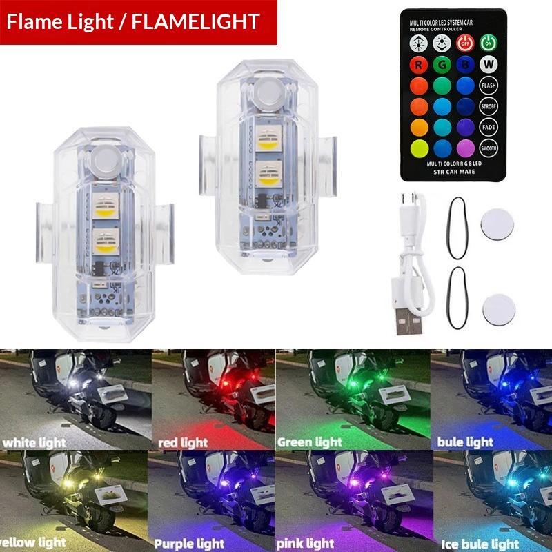 Drone Strobe Light - Motorrad LED RGB Warnleuchte Universelle Mini-Signalleuchte