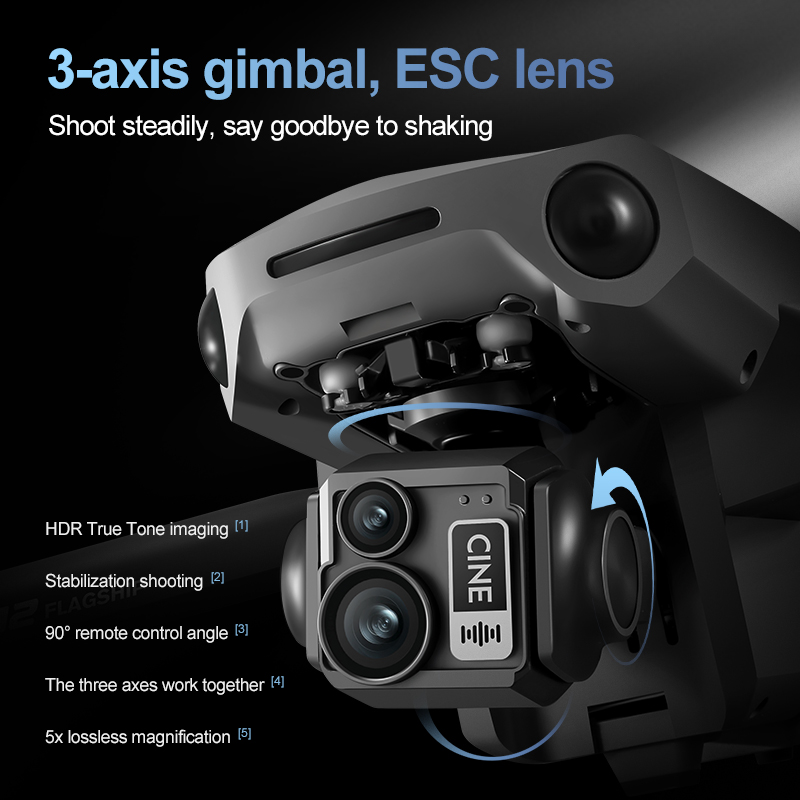 8K 3-Achsen-Gimbal Bürstenlose – Drone Controller Screen Bewertung und Preis