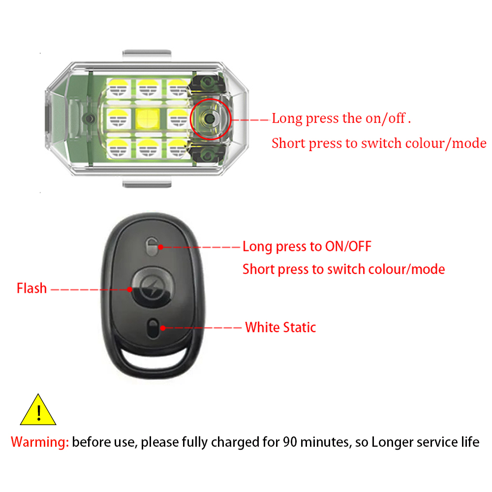1/2/4 stücke Drahtlose LED Dro – Drone Strobe Light Bewertung und Preis